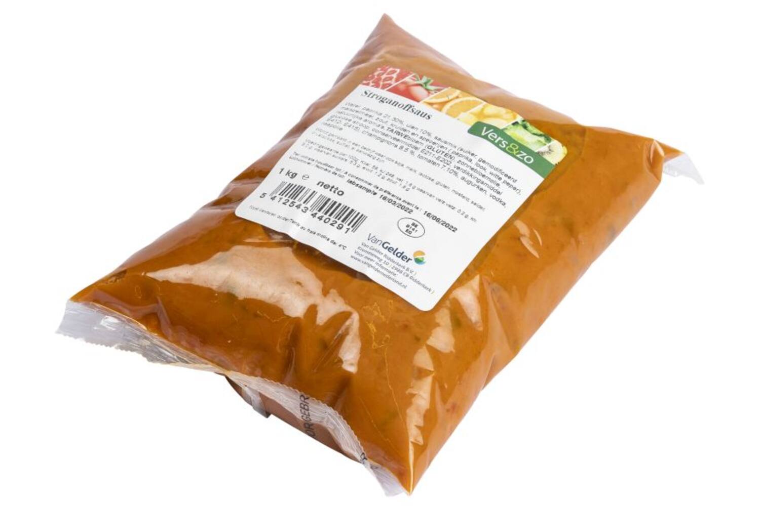 Stroganoffsaus zak 1kg kist 14 stuks